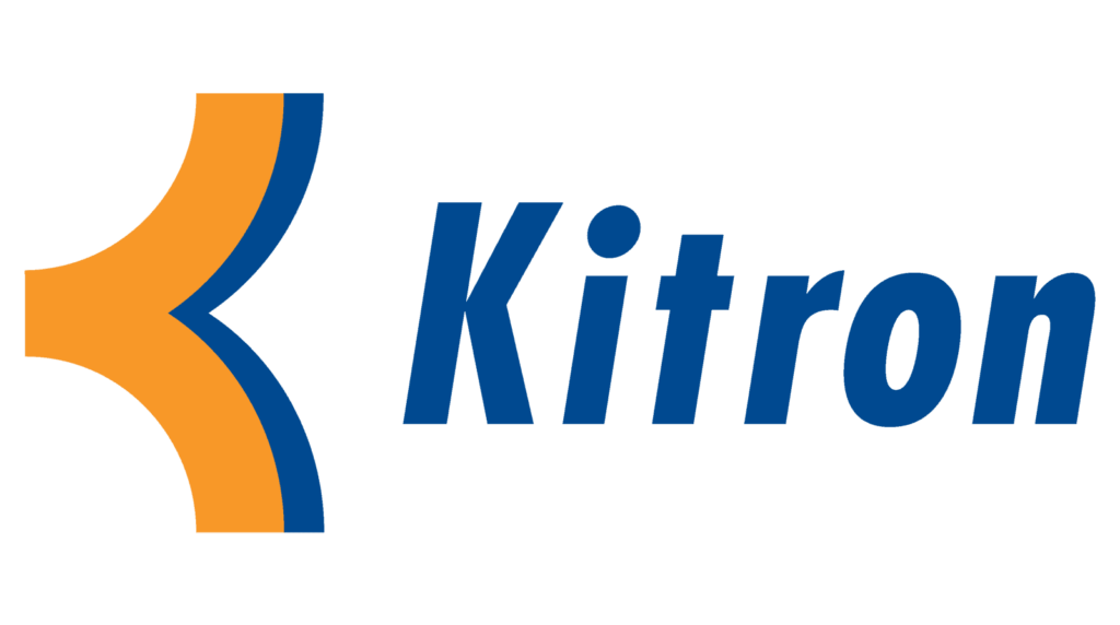 The blue and orange Kitron Logo