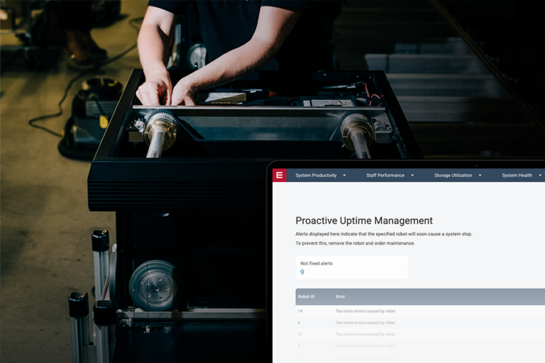 AutoStore robot service maintenance