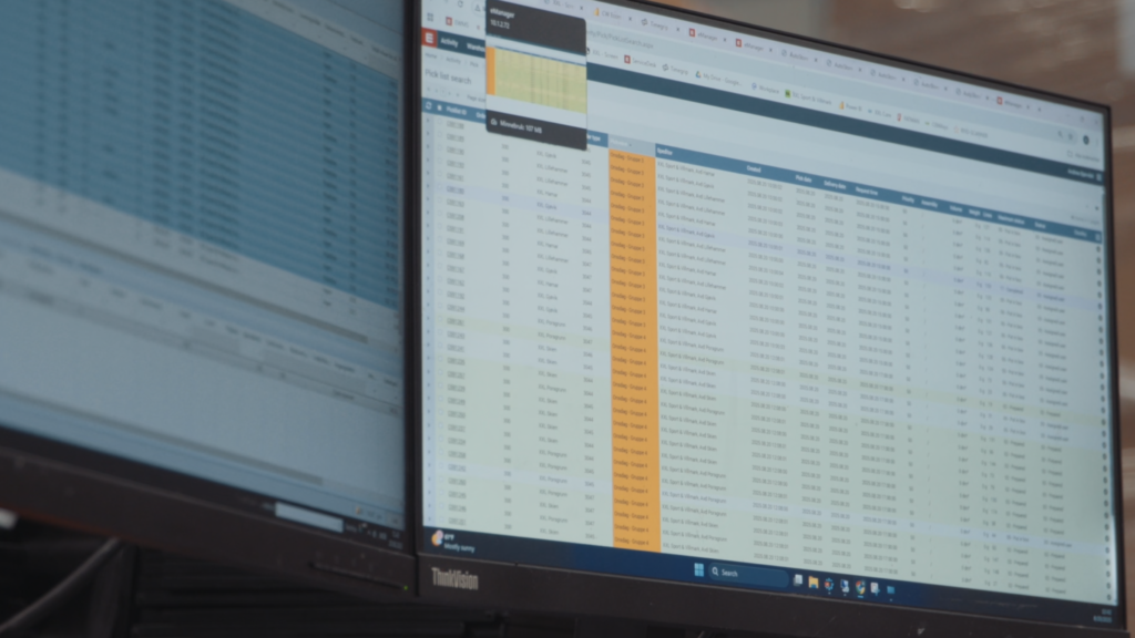 A picture of a screen with eManager displayed.