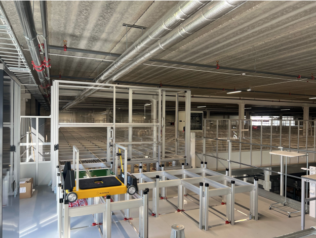 AutoStore grid i utbyggnad