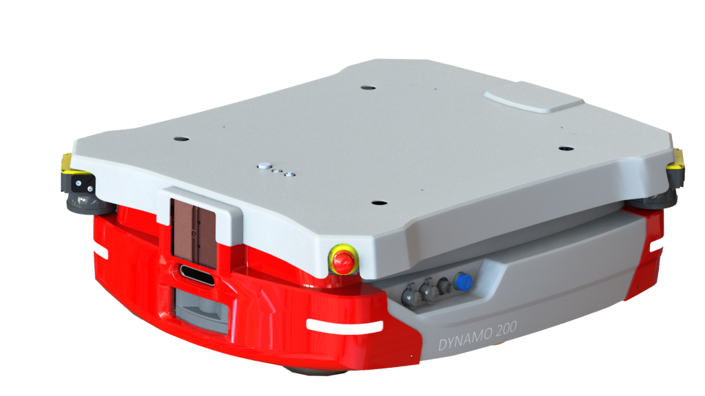 Element Logic propose aussi des AMR qui se déplacent dans les entrepôts automatisés