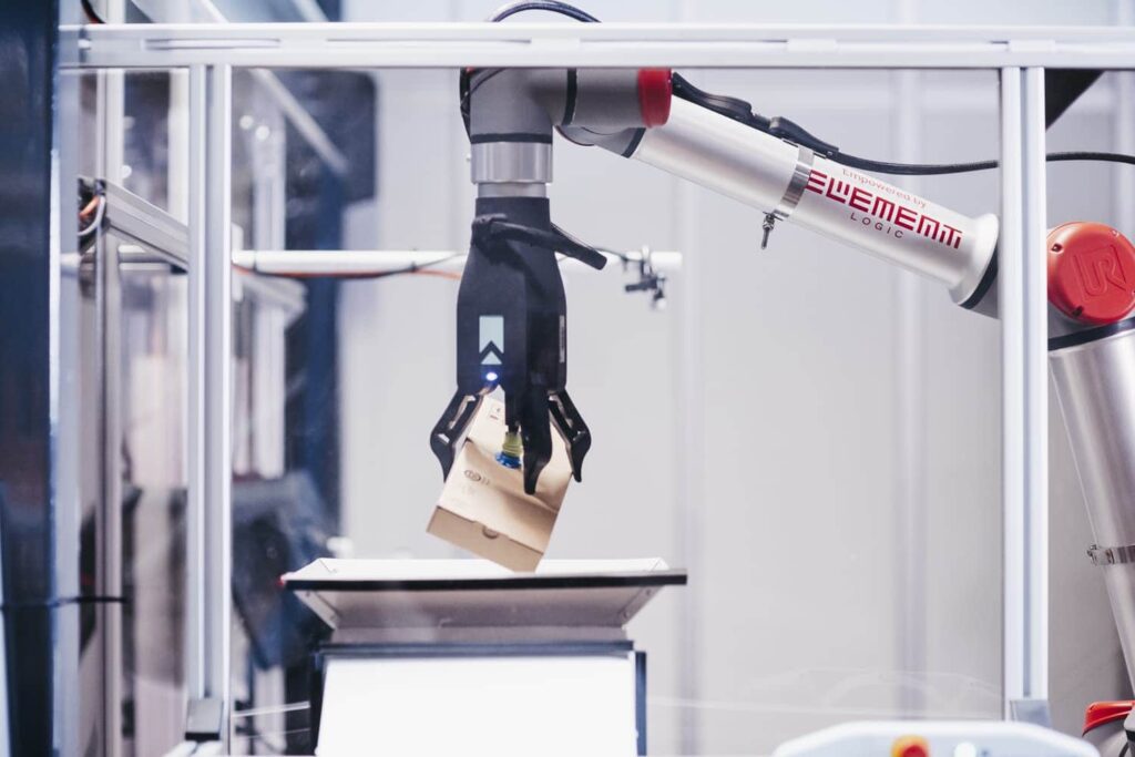 Autostore Solar Robotic arm connected to AutoStore at Solar - Element Logic Singapore
